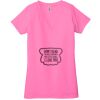 Ladies' Jersey Short-Sleeve Deep V-Neck T-Shirt Thumbnail