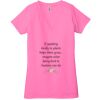 Ladies' Jersey Short-Sleeve Deep V-Neck T-Shirt Thumbnail