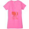 Ladies' Jersey Short-Sleeve Deep V-Neck T-Shirt Thumbnail