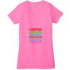 Ladies' Jersey Short-Sleeve Deep V-Neck T-Shirt Thumbnail