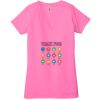 Ladies' Jersey Short-Sleeve Deep V-Neck T-Shirt Thumbnail