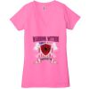 Ladies' Jersey Short-Sleeve Deep V-Neck T-Shirt Thumbnail