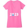 Ladies' Jersey Short-Sleeve Deep V-Neck T-Shirt Thumbnail