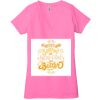 Ladies' Jersey Short-Sleeve Deep V-Neck T-Shirt Thumbnail