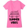 Ladies' Jersey Short-Sleeve Deep V-Neck T-Shirt Thumbnail