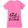 Ladies' Jersey Short-Sleeve Deep V-Neck T-Shirt Thumbnail