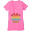 Ladies' Jersey Short-Sleeve Deep V-Neck T-Shirt Thumbnail
