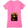 Ladies' Jersey Short-Sleeve Deep V-Neck T-Shirt Thumbnail