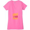 Ladies' Jersey Short-Sleeve Deep V-Neck T-Shirt Thumbnail