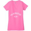 Ladies' Jersey Short-Sleeve Deep V-Neck T-Shirt Thumbnail