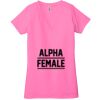 Ladies' Jersey Short-Sleeve Deep V-Neck T-Shirt Thumbnail