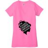 Ladies' Jersey Short-Sleeve Deep V-Neck T-Shirt Thumbnail