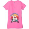 Ladies' Jersey Short-Sleeve Deep V-Neck T-Shirt Thumbnail