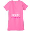 Ladies' Jersey Short-Sleeve Deep V-Neck T-Shirt Thumbnail