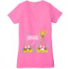 Ladies' Jersey Short-Sleeve Deep V-Neck T-Shirt Thumbnail