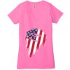 Ladies' Jersey Short-Sleeve Deep V-Neck T-Shirt Thumbnail
