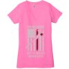 Ladies' Jersey Short-Sleeve Deep V-Neck T-Shirt Thumbnail