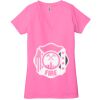 Ladies' Jersey Short-Sleeve Deep V-Neck T-Shirt Thumbnail