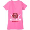 Ladies' Jersey Short-Sleeve Deep V-Neck T-Shirt Thumbnail