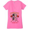 Ladies' Jersey Short-Sleeve Deep V-Neck T-Shirt Thumbnail