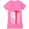 Ladies' Jersey Short-Sleeve Deep V-Neck T-Shirt Thumbnail