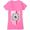 Ladies' Jersey Short-Sleeve Deep V-Neck T-Shirt Thumbnail