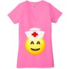 Ladies' Jersey Short-Sleeve Deep V-Neck T-Shirt Thumbnail