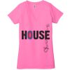 Ladies' Jersey Short-Sleeve Deep V-Neck T-Shirt Thumbnail