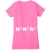 Ladies' Jersey Short-Sleeve Deep V-Neck T-Shirt Thumbnail