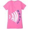 Ladies' Jersey Short-Sleeve Deep V-Neck T-Shirt Thumbnail