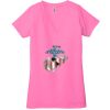 Ladies' Jersey Short-Sleeve Deep V-Neck T-Shirt Thumbnail