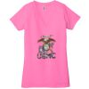 Ladies' Jersey Short-Sleeve Deep V-Neck T-Shirt Thumbnail