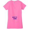 Ladies' Jersey Short-Sleeve Deep V-Neck T-Shirt Thumbnail