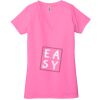 Ladies' Jersey Short-Sleeve Deep V-Neck T-Shirt Thumbnail