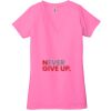 Ladies' Jersey Short-Sleeve Deep V-Neck T-Shirt Thumbnail