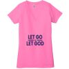 Ladies' Jersey Short-Sleeve Deep V-Neck T-Shirt Thumbnail