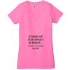 Ladies' Jersey Short-Sleeve Deep V-Neck T-Shirt Thumbnail