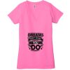 Ladies' Jersey Short-Sleeve Deep V-Neck T-Shirt Thumbnail
