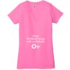 Ladies' Jersey Short-Sleeve Deep V-Neck T-Shirt Thumbnail
