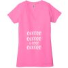 Ladies' Jersey Short-Sleeve Deep V-Neck T-Shirt Thumbnail