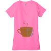 Ladies' Jersey Short-Sleeve Deep V-Neck T-Shirt Thumbnail