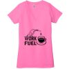 Ladies' Jersey Short-Sleeve Deep V-Neck T-Shirt Thumbnail