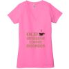 Ladies' Jersey Short-Sleeve Deep V-Neck T-Shirt Thumbnail