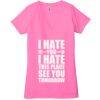 Ladies' Jersey Short-Sleeve Deep V-Neck T-Shirt Thumbnail