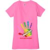 Ladies' Jersey Short-Sleeve Deep V-Neck T-Shirt Thumbnail