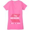 Ladies' Jersey Short-Sleeve Deep V-Neck T-Shirt Thumbnail