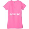 Ladies' Jersey Short-Sleeve Deep V-Neck T-Shirt Thumbnail