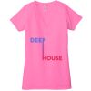 Ladies' Jersey Short-Sleeve Deep V-Neck T-Shirt Thumbnail