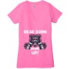 Ladies' Jersey Short-Sleeve Deep V-Neck T-Shirt Thumbnail