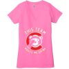 Ladies' Jersey Short-Sleeve Deep V-Neck T-Shirt Thumbnail